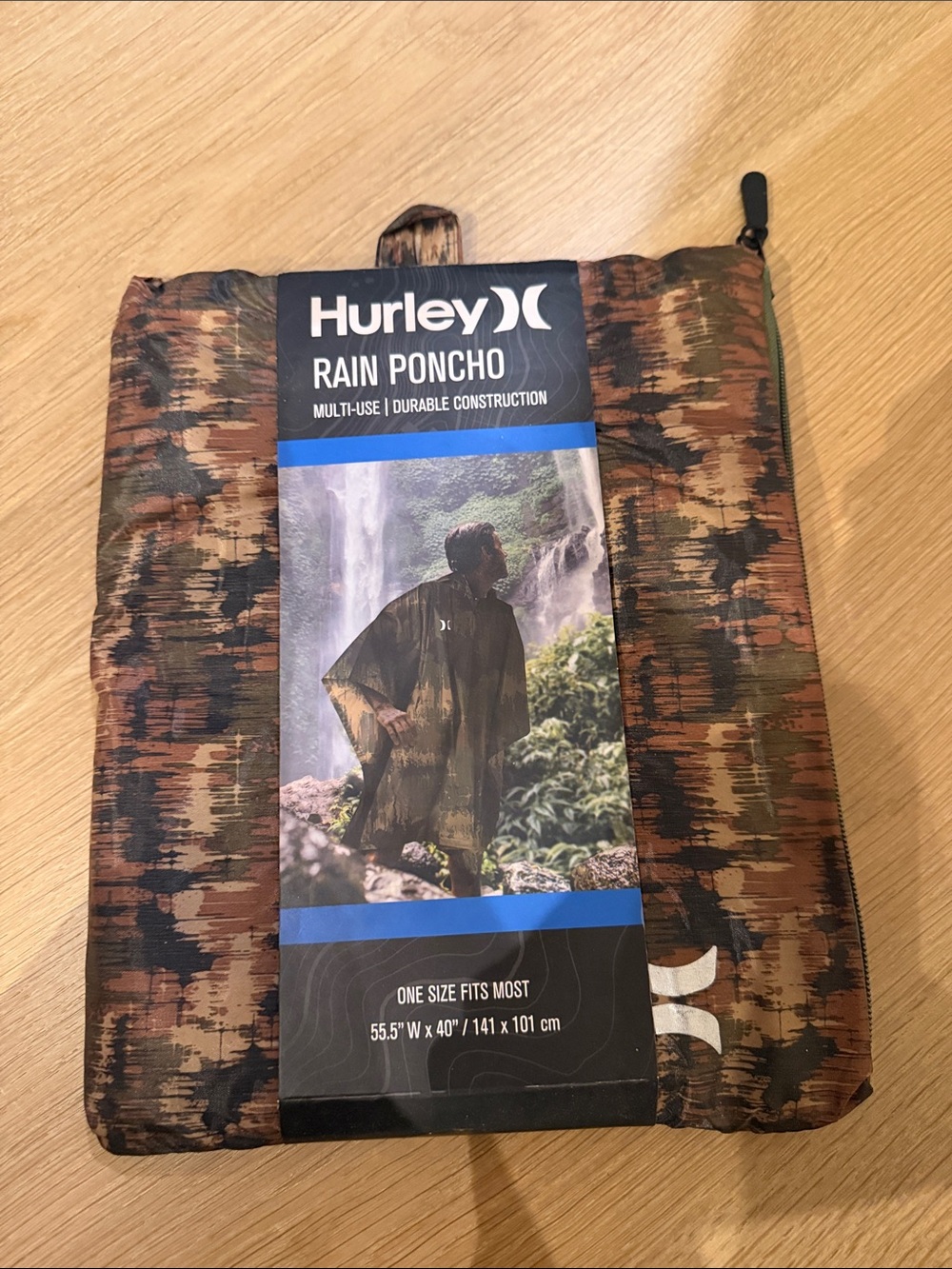 Hurley Rain Poncho - Brown Camo